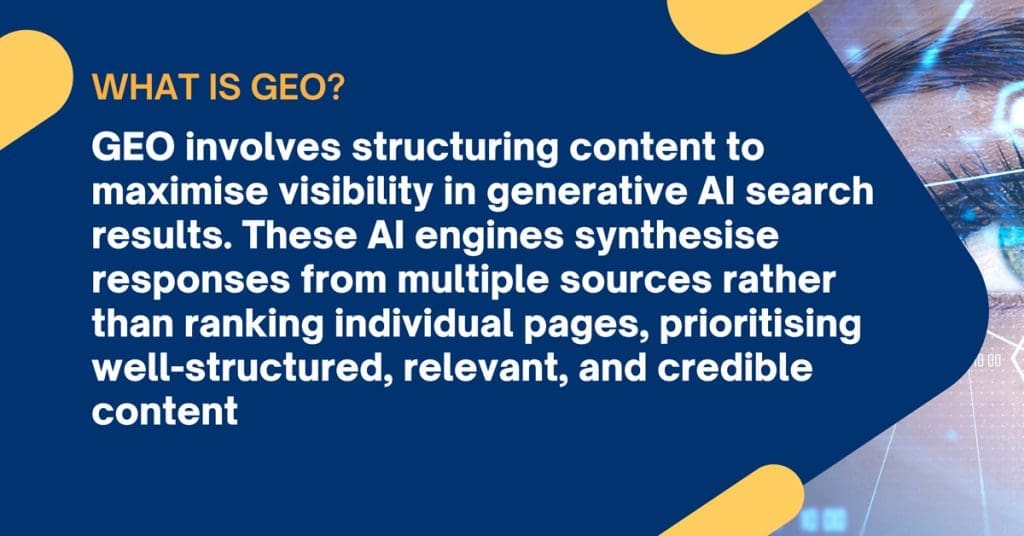 Generative Engine Optimisation (GEO)